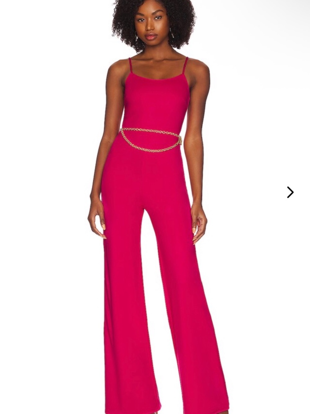 REVOLVE Lovers & Friends Fuchsia Pink Spaghetti-Strap Wide-Leg Jumpsuit XXS 2XS